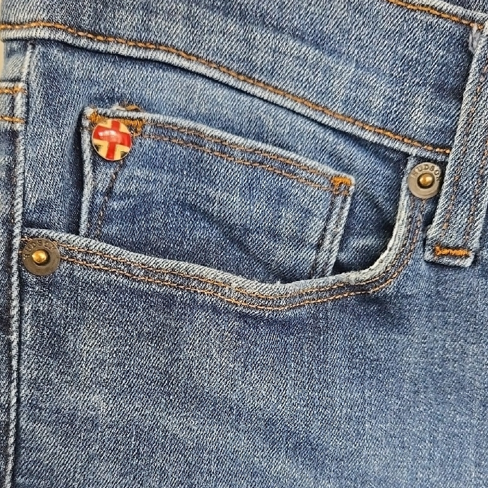 Hudson Krista Super Skinny Low Rise Jeans, Size 31, Light Wash, Casual, Classic - Picture 5 of 14